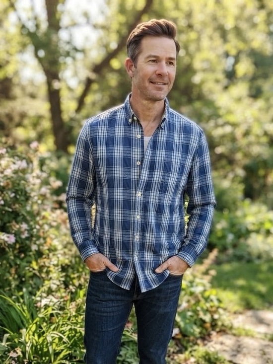 Tommy Bahama Other - Tommy Bahama Blue Box Plaid Long Sleeve Button Up Resort Coastal Casual Men’s XL